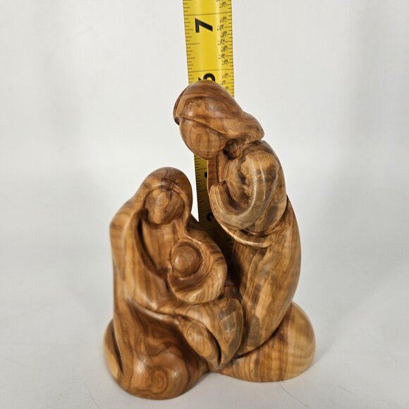 Bethlehem Nativity Products Olive Wood Holy Family Hand Carved Statue Figurine - Picture 11 of 14
